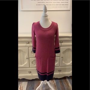 Boden Pink and Navy Dress